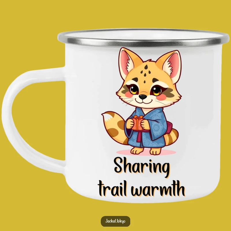 Funny Jackal Kimono Camping Mug: Charming Gift Drinkware, Thoughtful Gift