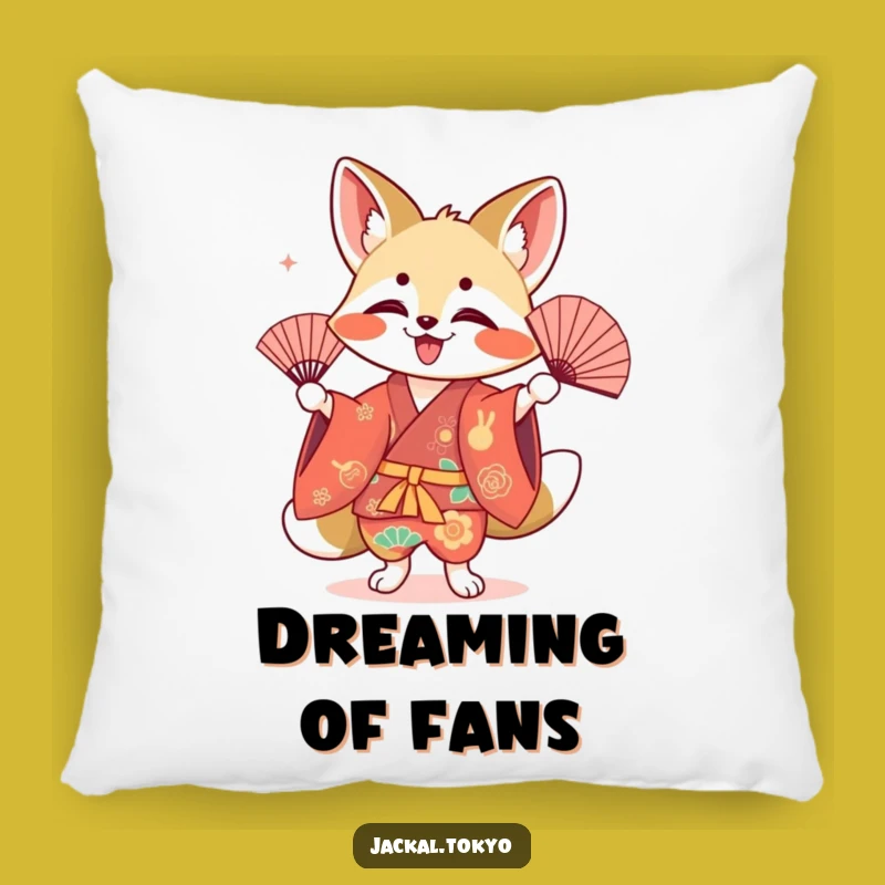 Cozy Funny Kawaii Jackal Fan Dance Pillow: Comfort & Festive Cheer