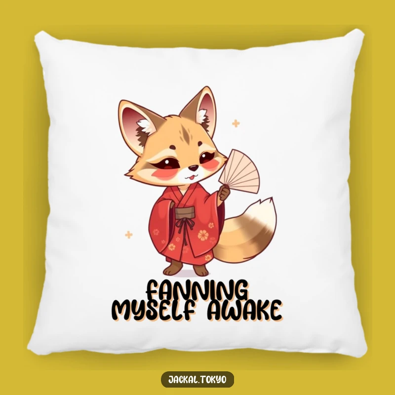 Funny Jackal Fan Kimono Pillow - Cozy Artistry, Perfect Gift