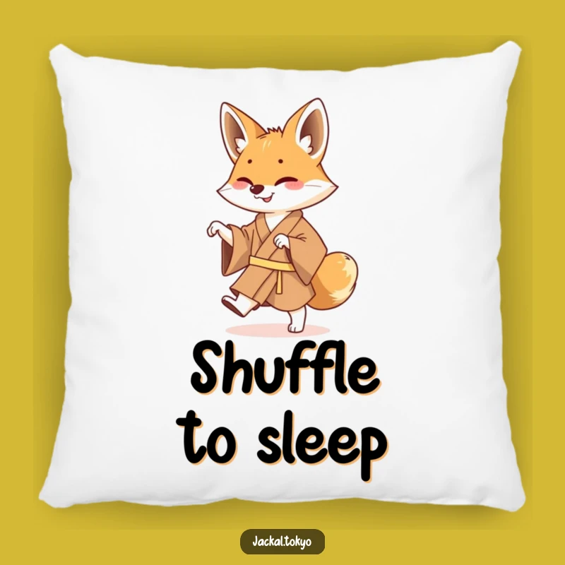 Funny Jackal Kimono Pillow: Comfy Cushion with a Hilarious Dance