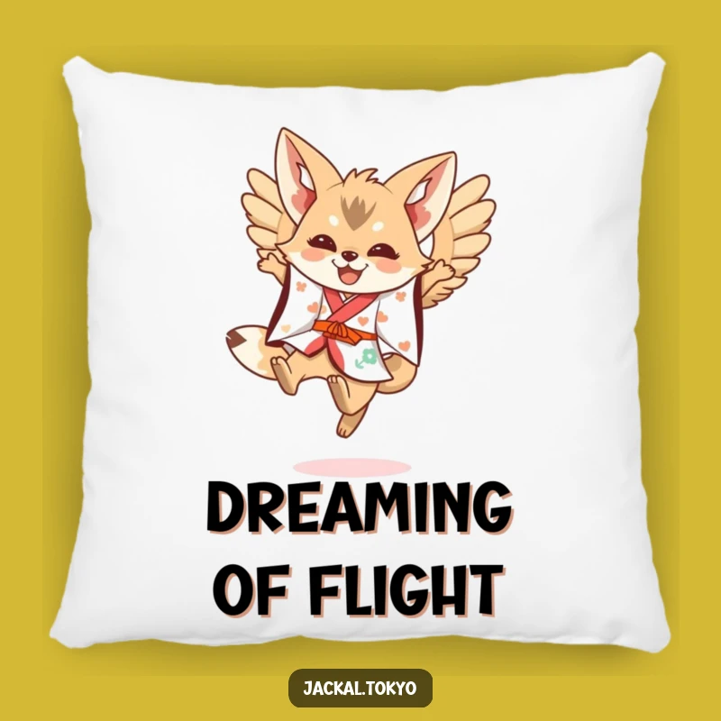 Soft Funny Kawaii Jackal Leaping Pillow: Festive Cuddles, Adorable Funny Gift
