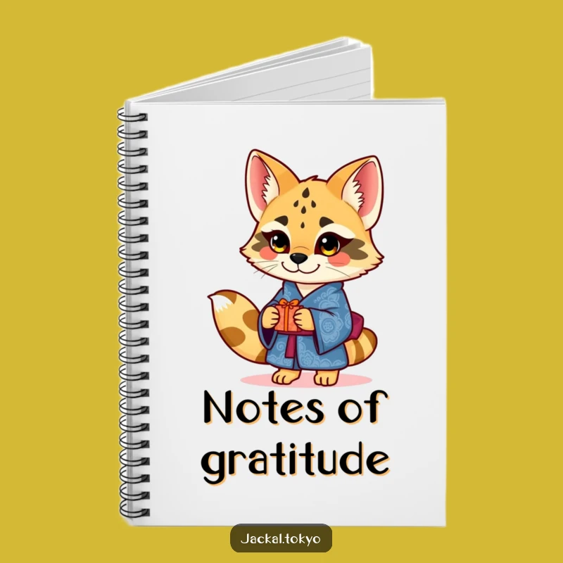 Funny Jackal Kimono Notebook: Charming Gift Journal, Thoughtful Gift