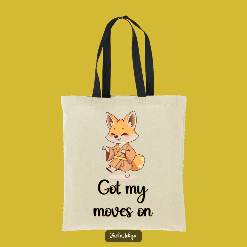 Funny Jackal Kimono Tote Bag: Carry Your Laughs in Style